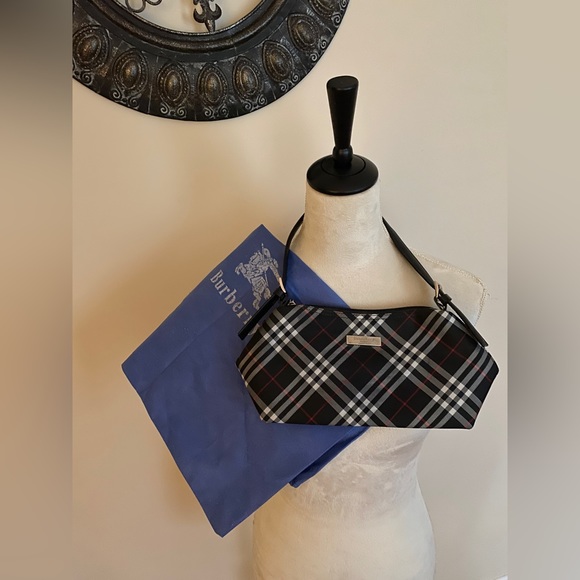 Burberry Handbags - RARE - Vintage Burberry Baguette Bag, Burberry London Blue Label